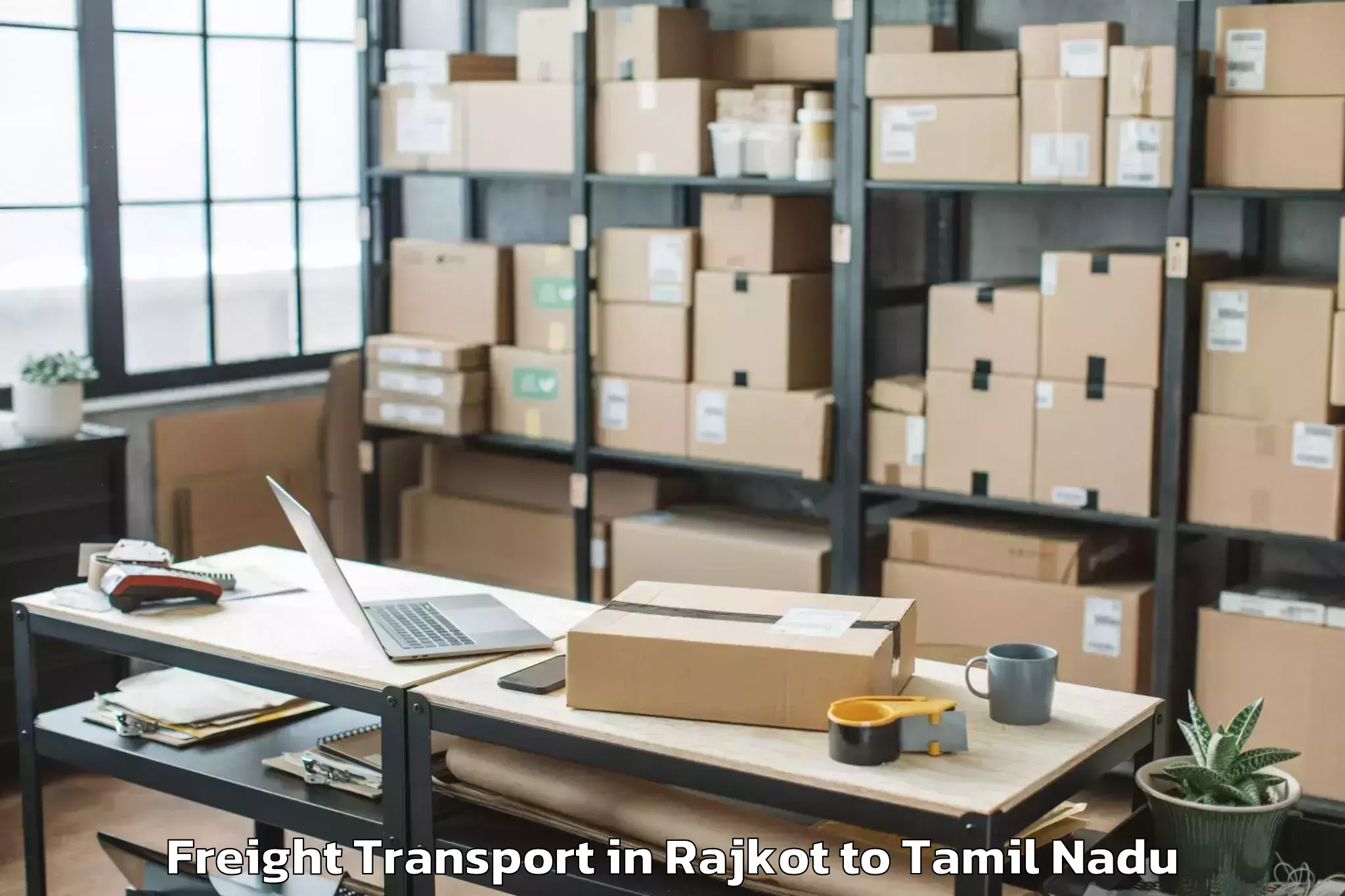 Book Your Rajkot to Manachanallur Freight Transport Today